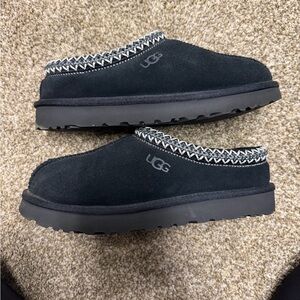 UGG Black Suede Slip-On Shoes